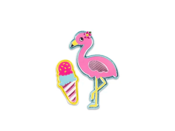 Stickers 3D Flamingo Ice Cream