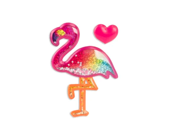 Stickers 3D Heart Flamingo