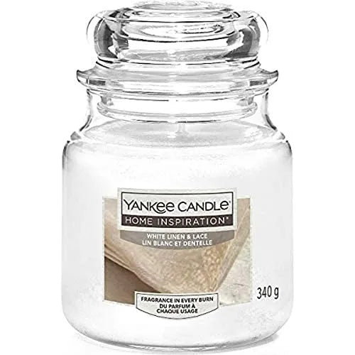 YANKEE CANDLE- White Linen & Lace